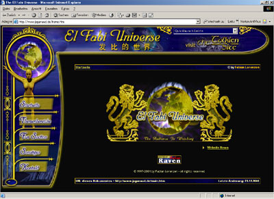 Die Startseite des El Fabi Universe V.4.6 (44K)