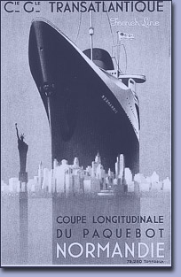 Werbeplakat der French Line, 1935